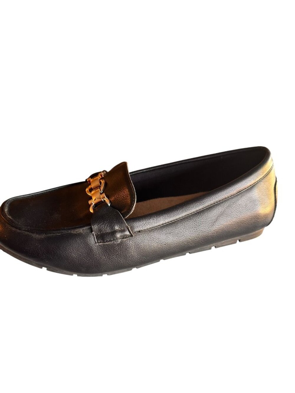 CvistpieoMens  Size 13W Classy Casual Shoes Slip-On Flats Black Leather Loafers